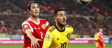 Preliminarii Euro 2020: Belgia a învins Rusia, scor 3-1, într-un meci arbitrat de Haţegan